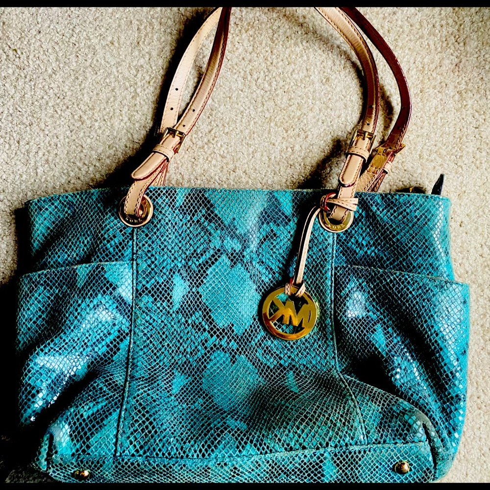Michael Kors teal purse